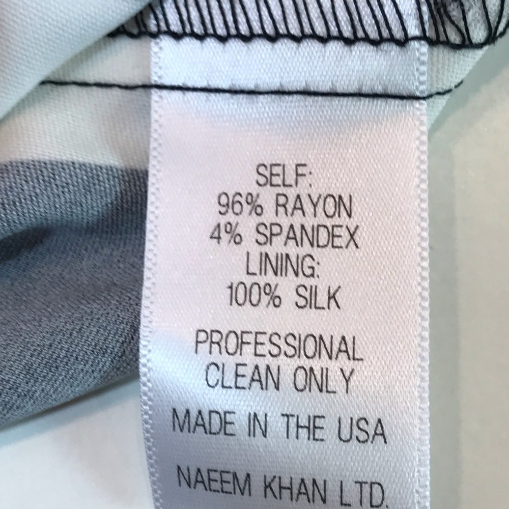 Naeem Khan Zebra Stripe Dress Exclusive - Picture 9 of 9